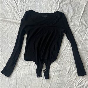 Banana Republic Black Long Sleeve Bodysuit